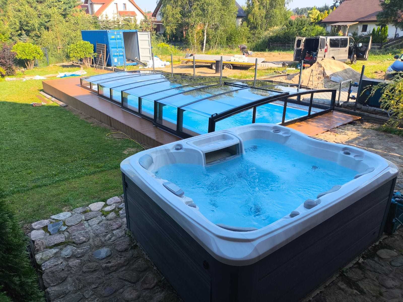 Jacuzzi z hydromasażem wanna ogrodowa luksusowe SPA dla 3,4,5,6 osób