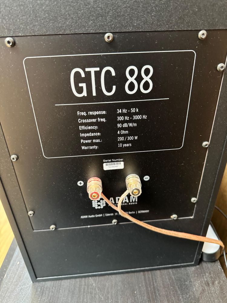Zestaw kolumn ADAM Audio GTC – topowy dźwięk, stan jak nowy