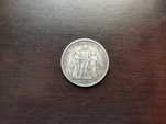 Moneta 5 Franków Herkules Hercules III Republika 1873 A 900 25g 37mm