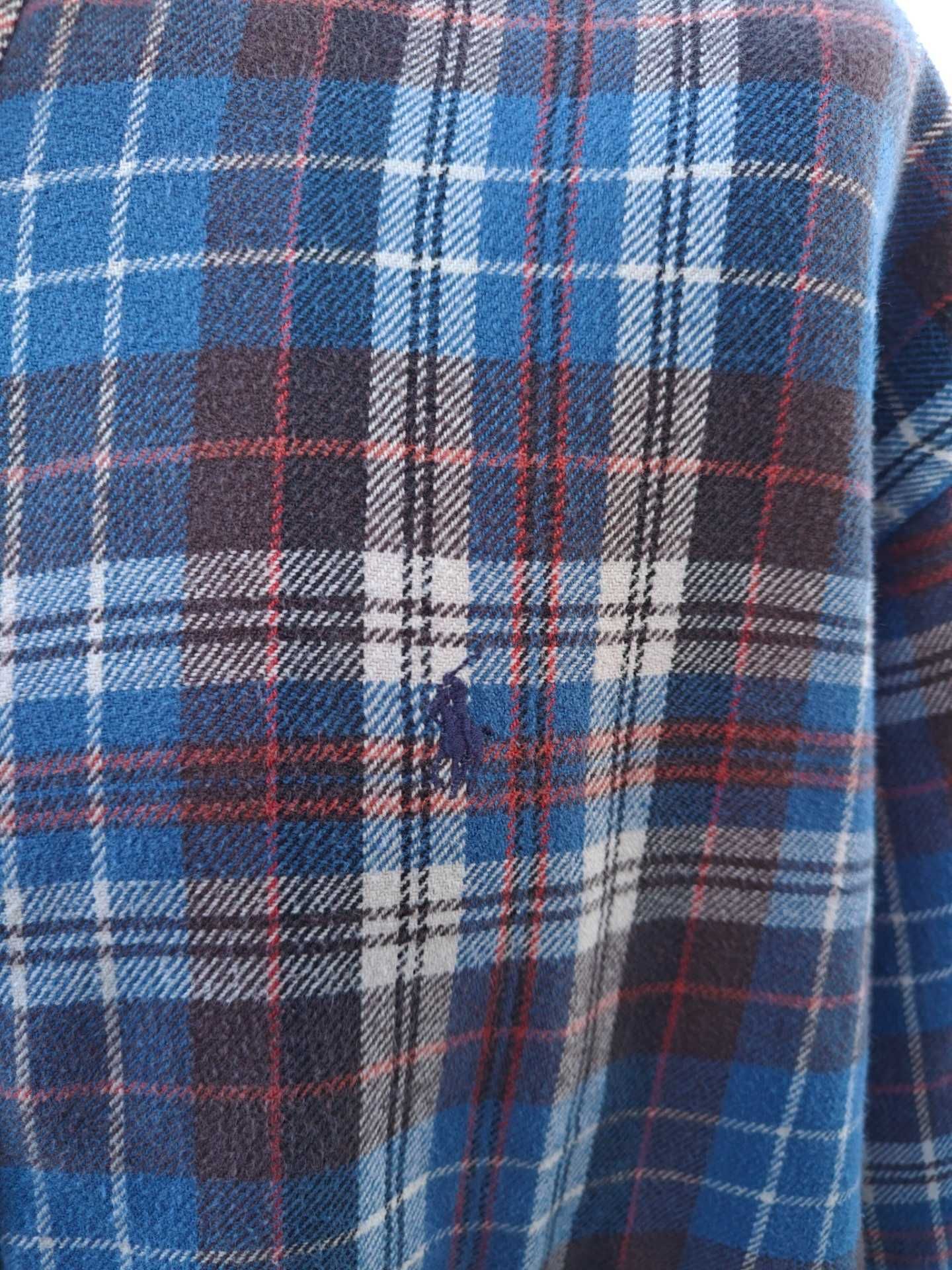 RL Ralph Lauren blake bawełniana męska koszula w kratkę retro XXL 2XL