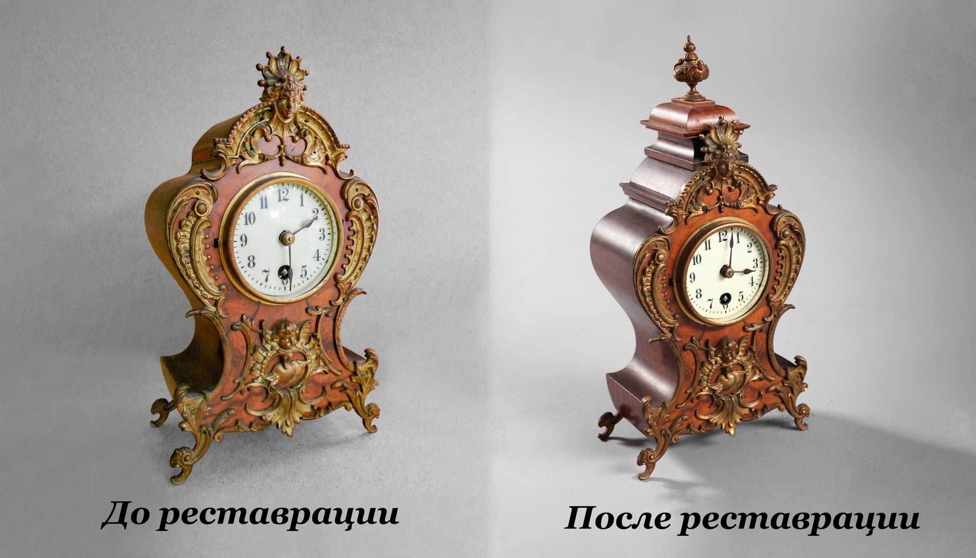 Реставрация корпуса часов, барометров