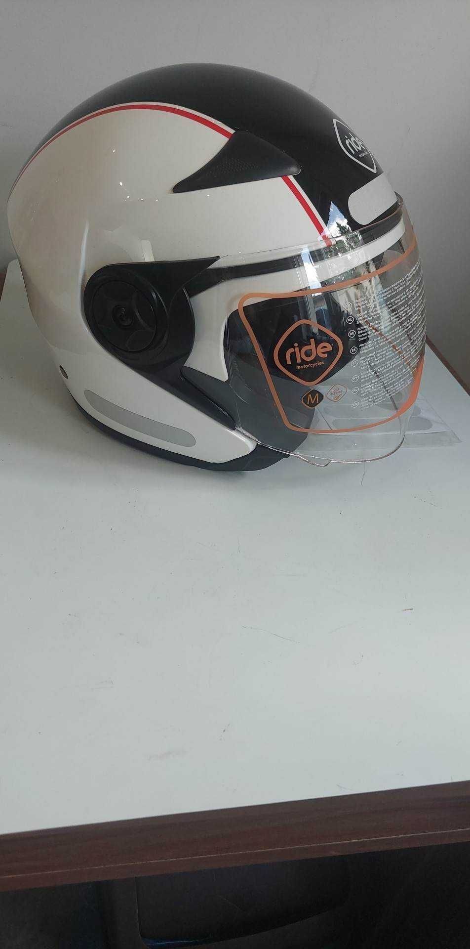 Kask Ride M czarny na Motor Cross motocyklowy