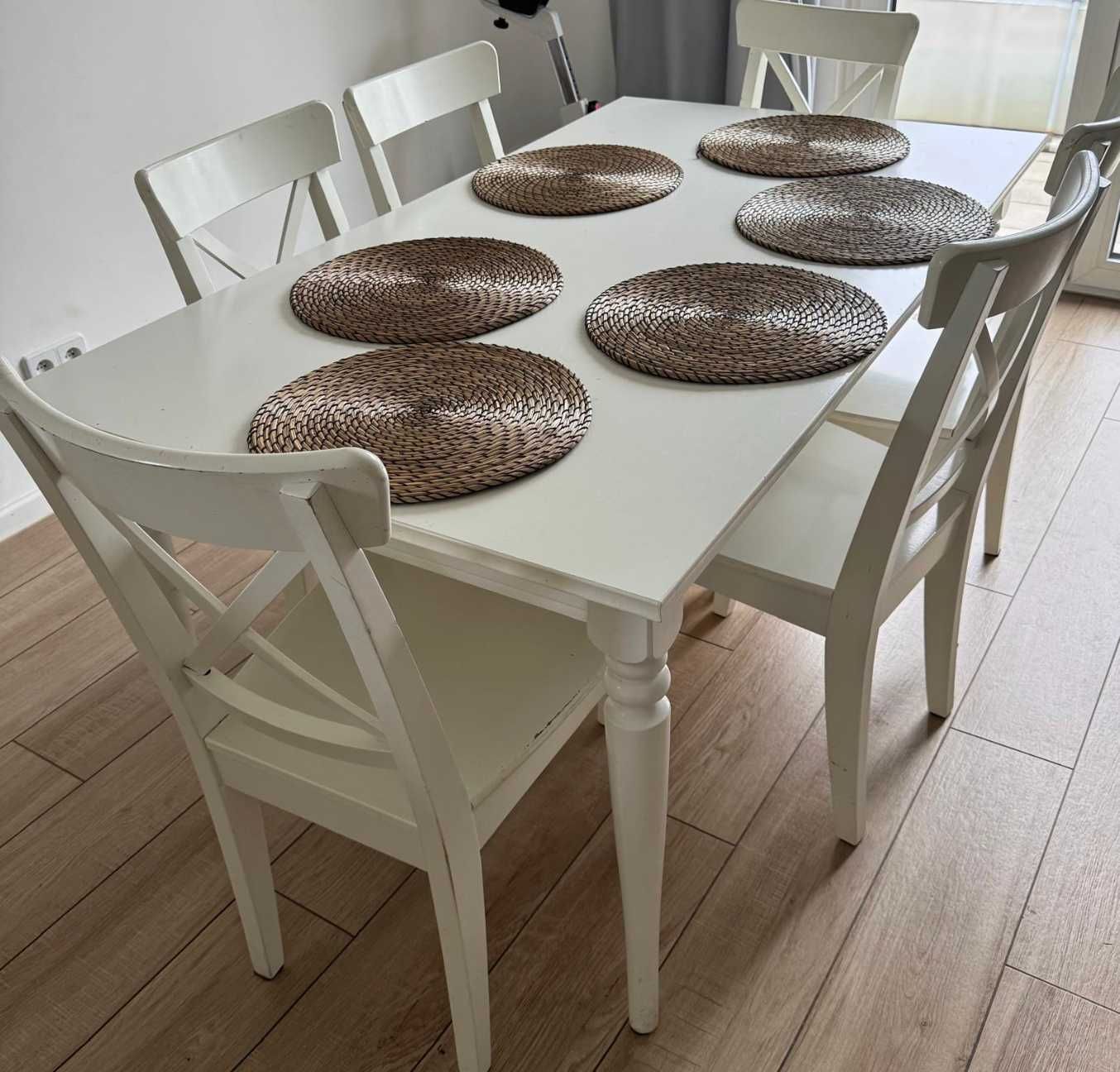 Stół i 6 krzeseł IKEA Danderyd / Ingolf