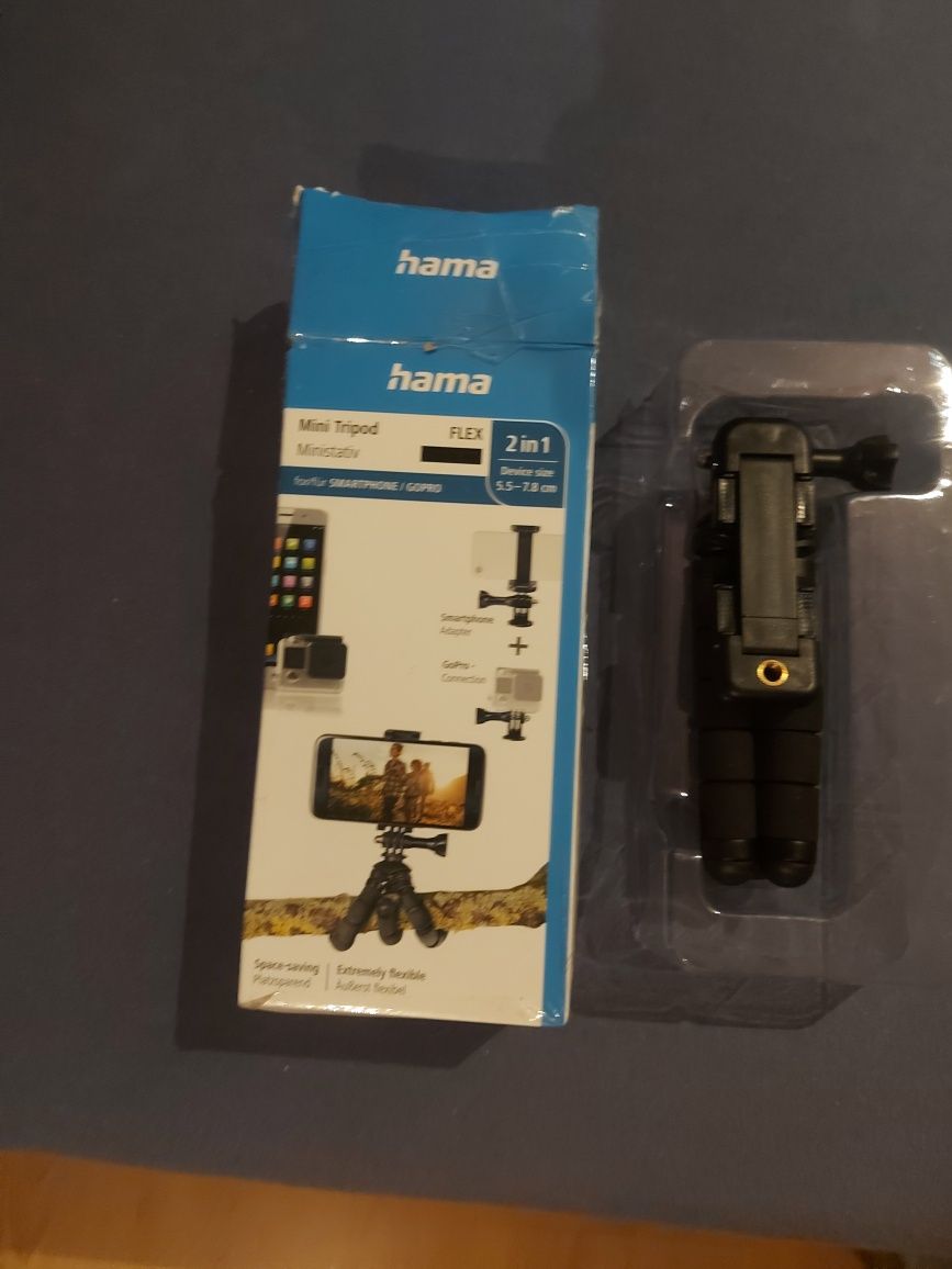 Trójnóg , statyw do telefonu i go pro marki  HAMA