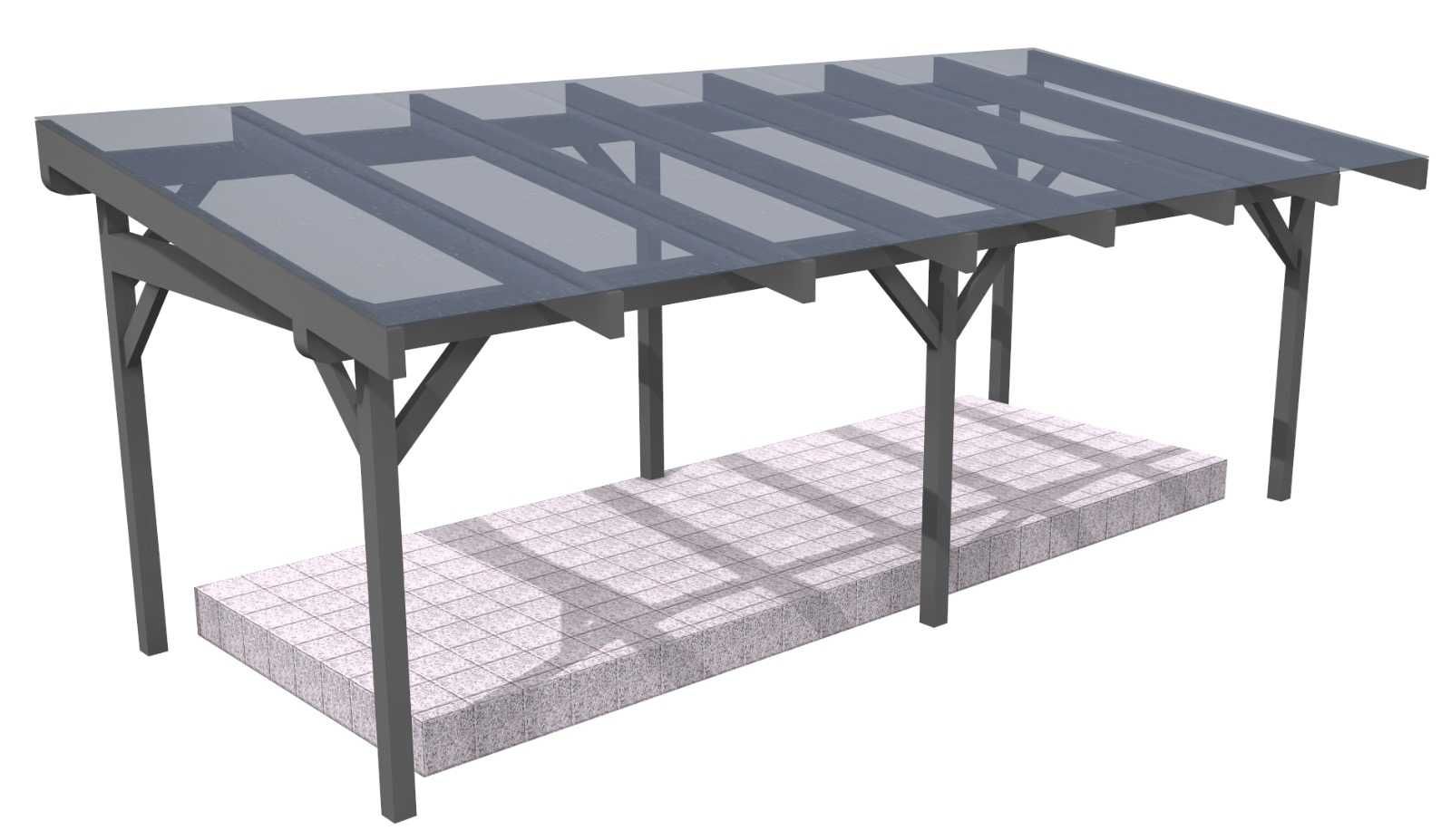 Zadaszenie tarasu z panelami PV bifacial 6kW system szczelnego dachu