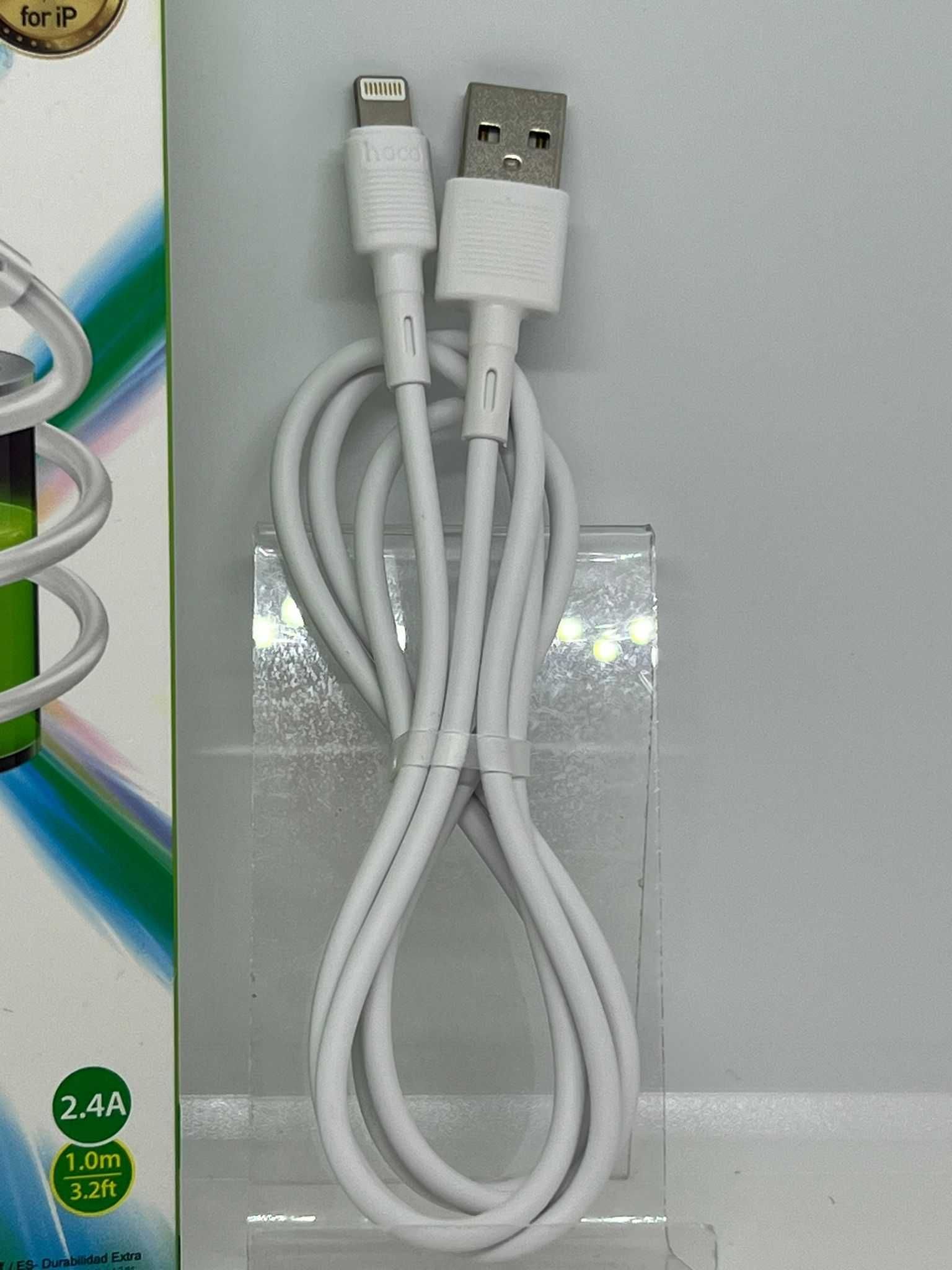 Kabel USB do Lightning 2,4A. wysoka jakość! Do iPhone - 1m | Biały