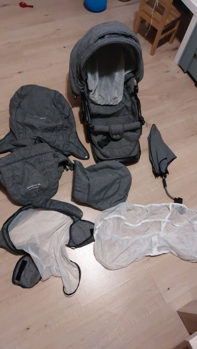 Wózek adamex pajero 3w1 komplet stan dobry