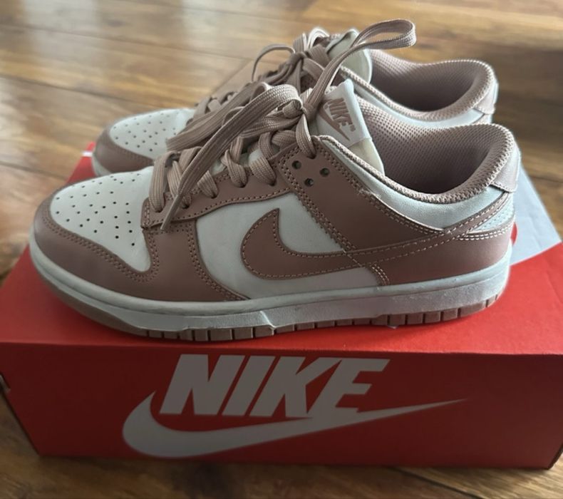 Buty NIKE dunk low Biel/Rose Whisper