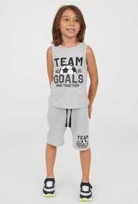 Набір комплект шорти футболка майка спорт футбол h&m костюм футбольний