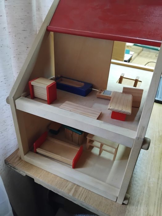 Домик для кукол с мебелью и прочим разборный кукольный домик