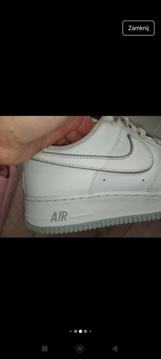 Oryginalne Sneakersy skórzane męskie Nike Air Force 1 '07 46