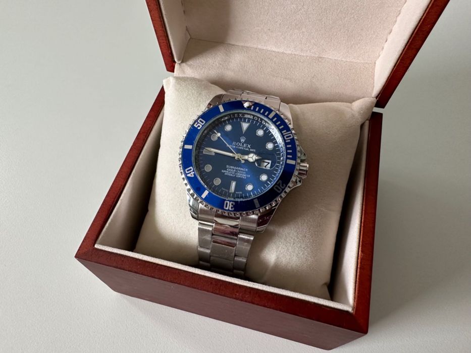 Relógio Rolex Submariner Oyster Perpetual Date Azul Novo