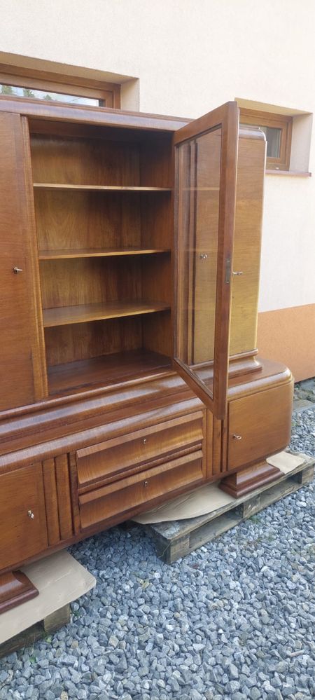 Zestaw mebli gabinetowych Art deco antyk dwudziestolecie miedzywojenne
