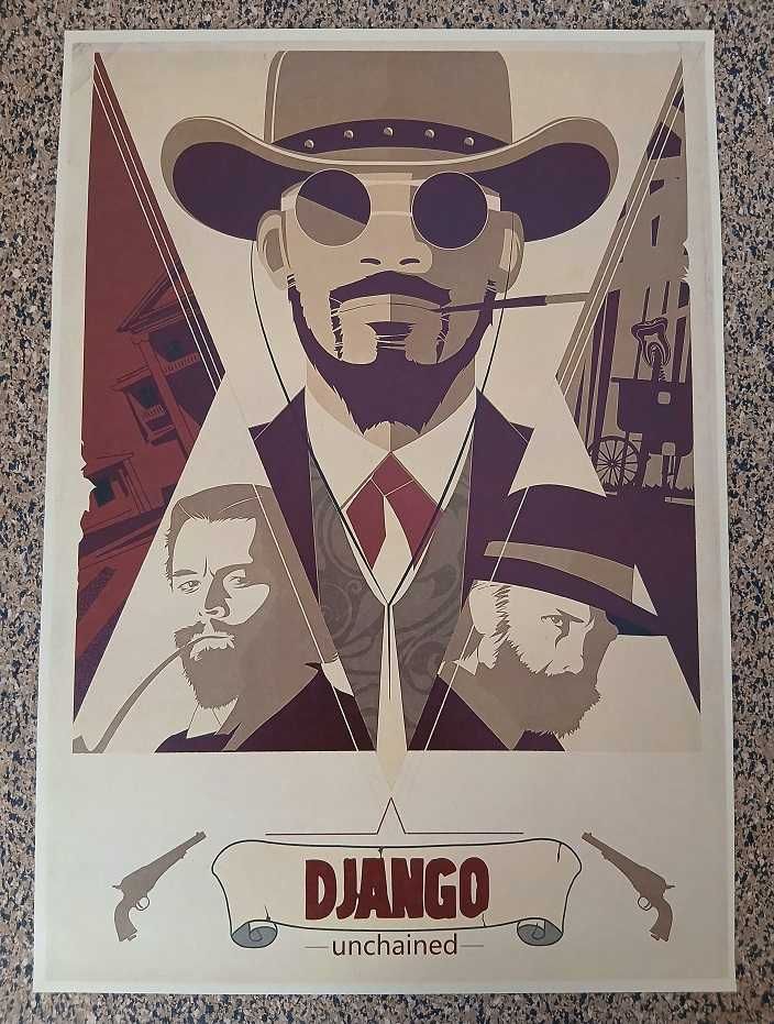 Poster - Django Unchained (papel kraft 30x42 cm)