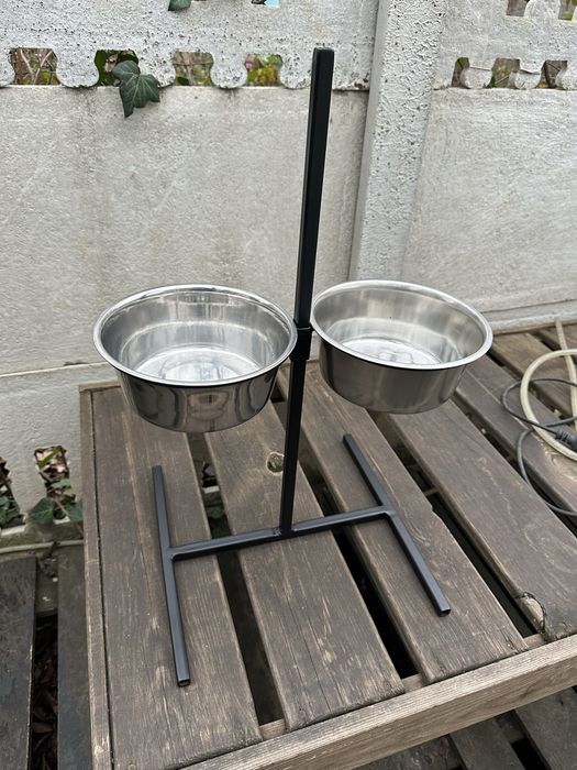 Стойка для корма регулируемая, кормушка для собак с мысками