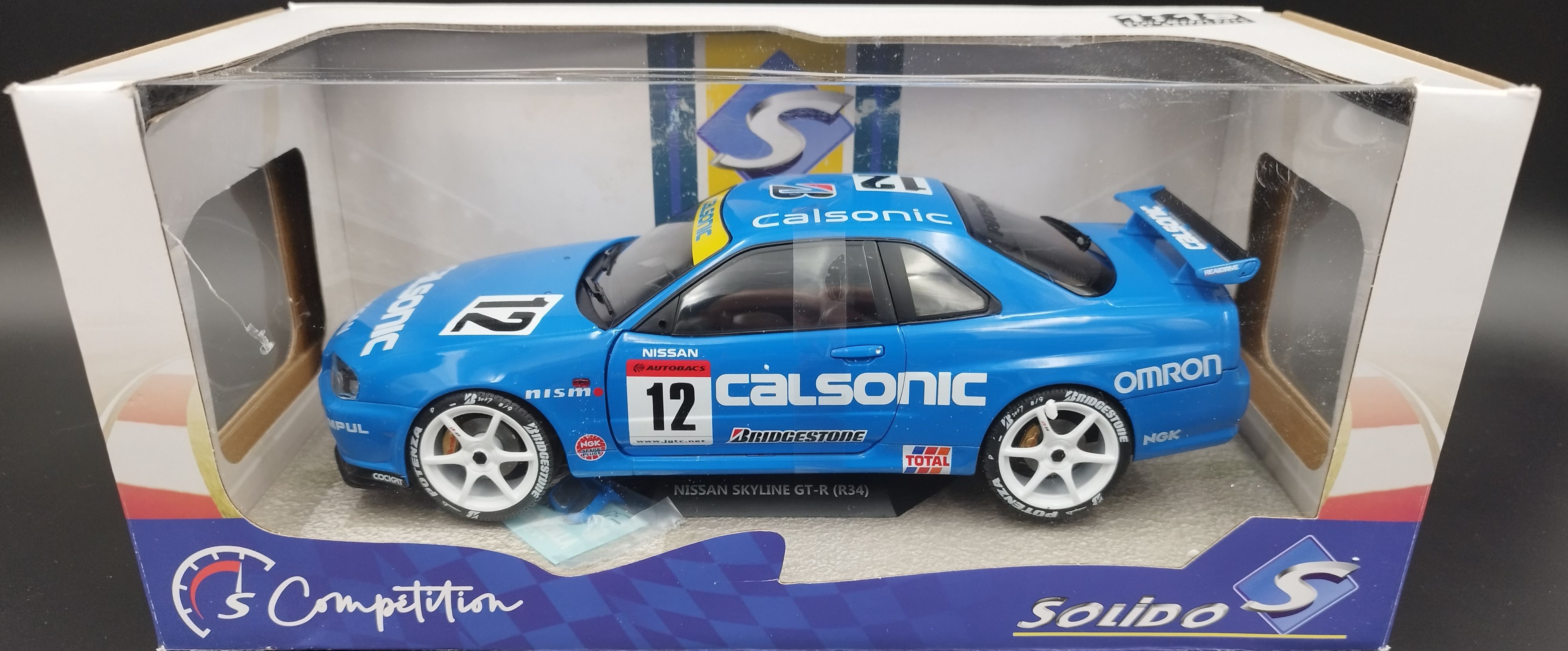 1:18 Solido 2000 Nissan Skyline GT-R  R34 Streetfighter Calsonic model