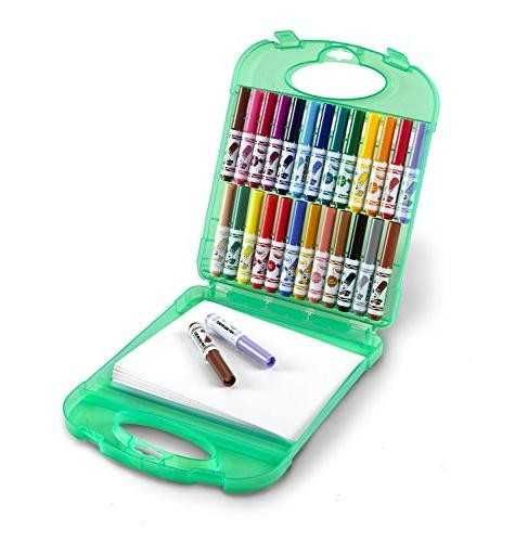 Crayola смывающиеся фломастеры 25 шт и бумага в удобном кейсе washable