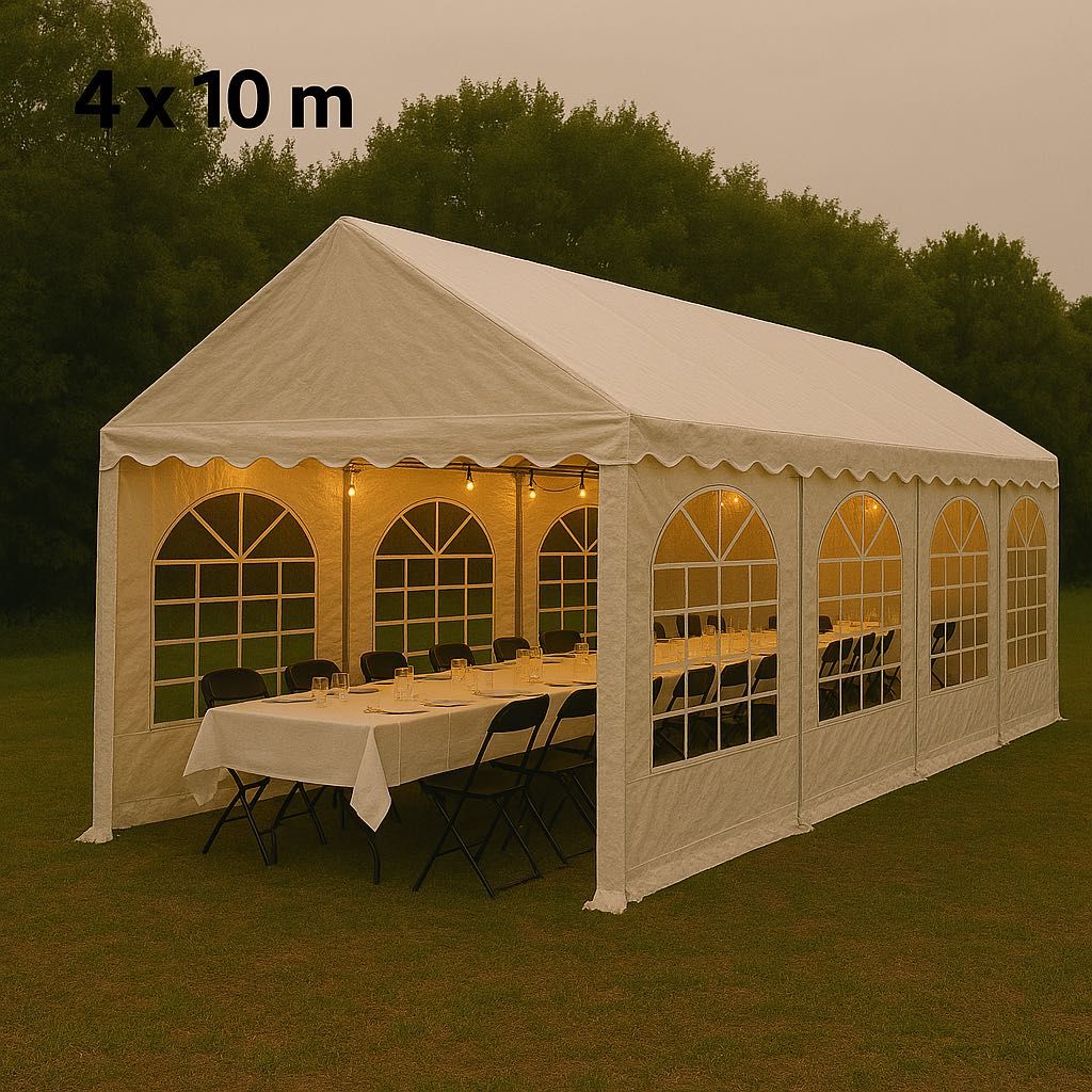 Wynajem namiotu imprezowego 4x10m namiot ekspresowy 3x6 expresowy