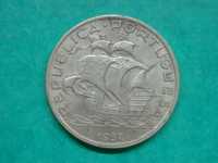 1003 - República: 10$00 escudos 1932 prata, por 14,00