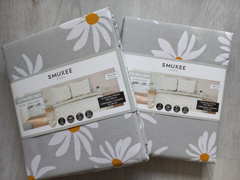 Smukee pościel bawełniana 160x200cm 2szt