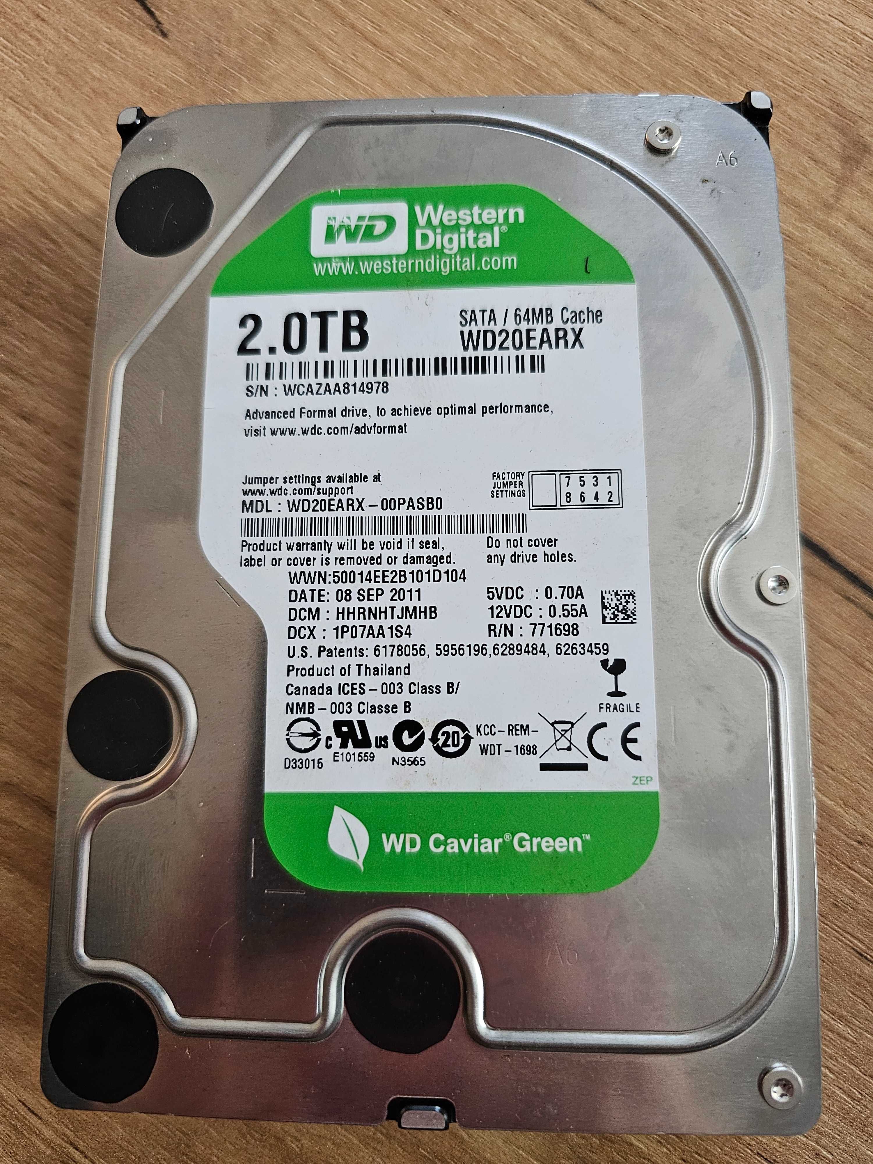 Жорсткий диск 3.5" WD Seagate Samsung 2TB, 1TB, 500Gb, 320Gb, 160Gb