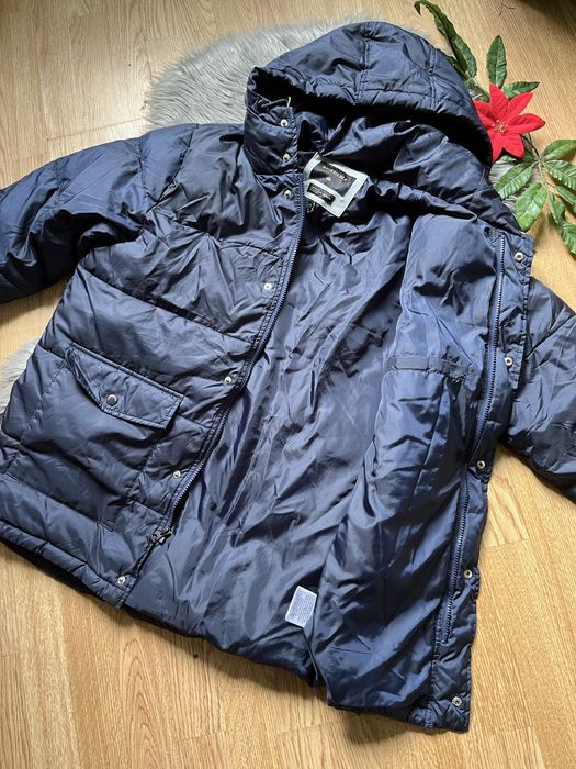 Kurtka puffer Quiksilver granatowa puchowa M markowa