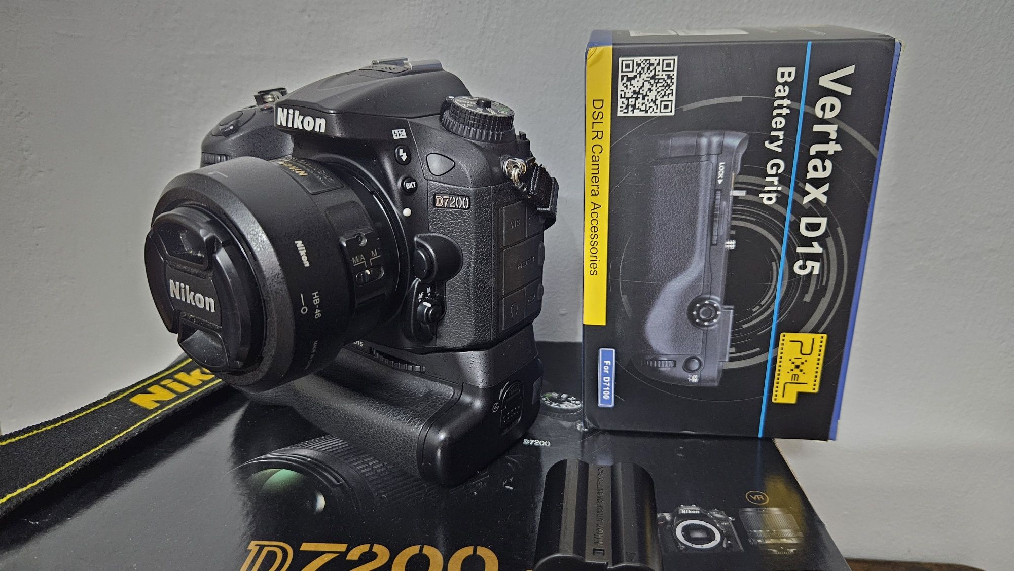Nikon D7200 + grip. Stan wzorowy, bogaty zestaw