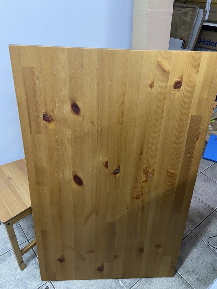 Stół drewniany plus 4 krzesła ikea jokkmokk zestaw