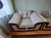 Шикарные диван и 2 креслам