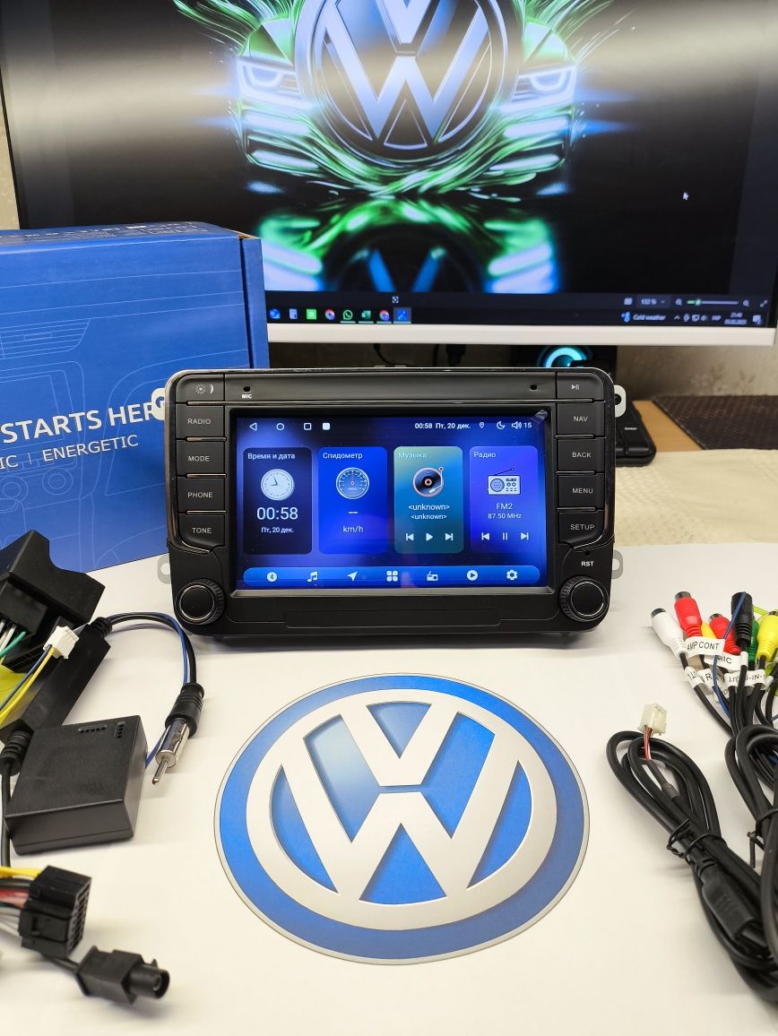Магнітоли Volkswagen 7"8"9"/Android 4/64gb 4G  S
