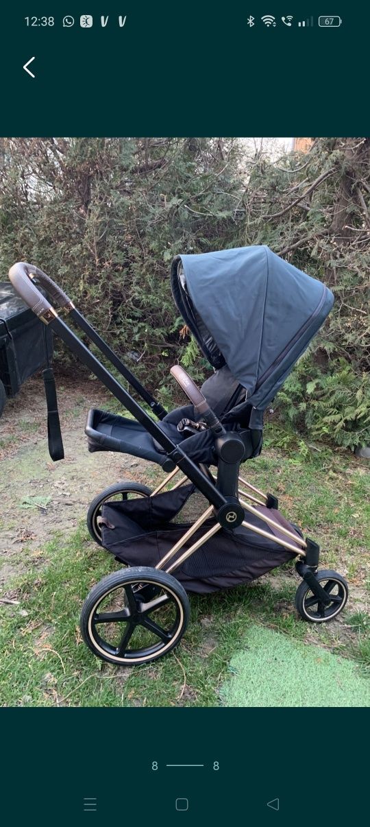 Cybex priam 2.0 zestaw 2 w 1 spacerówka gondola