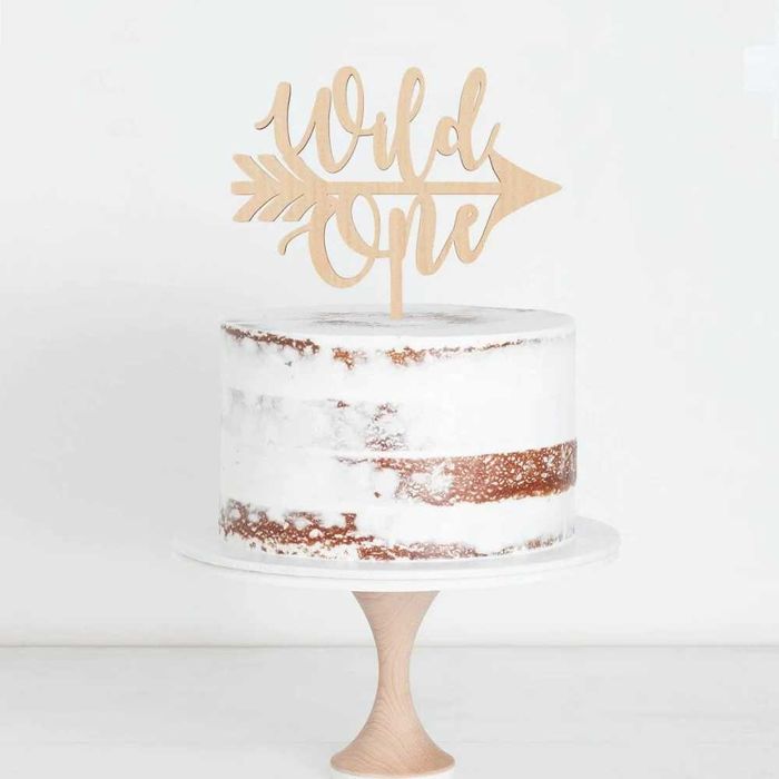 Cake toppers / Topos de Bolo em MDF para Primeiro Aniversário