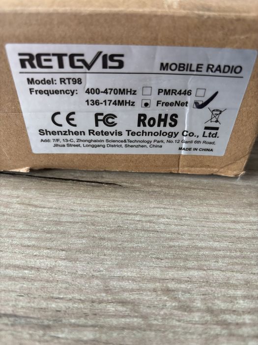 Nadajnik odbiornik mini dwukierunkowy rt98 retevis 136-174mhz