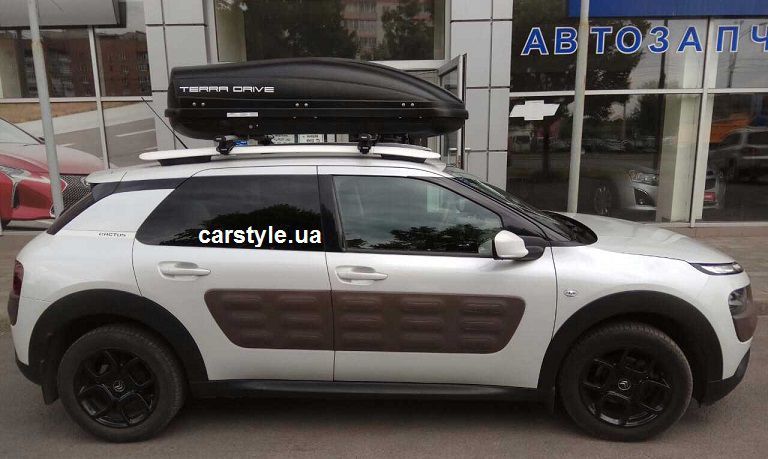 Автобоксы на крышу Terra Drive 440 литр матовые глянцевые 175*85*44 БУ
