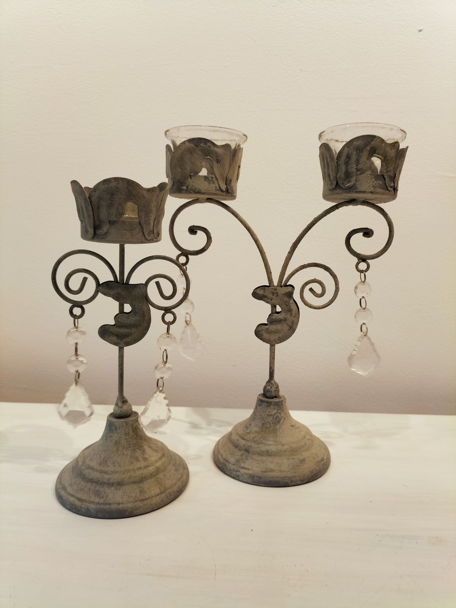Świeczniki na tealighty vintage shabby Chic