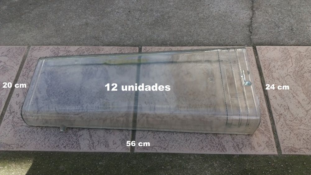 Telhas de Vidro Tipo Romana (5)unidades