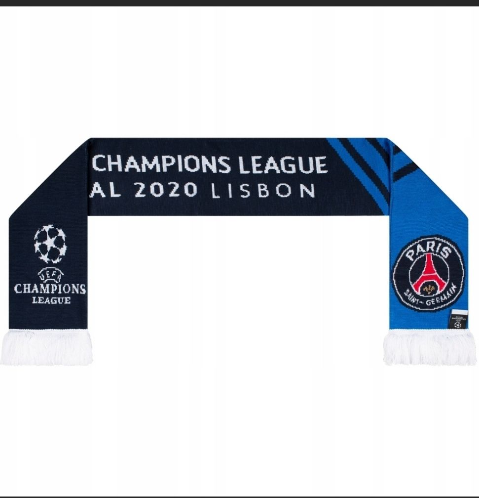 Szalik kibica PSG Paryż Saint-Germain Champions League dwustronny