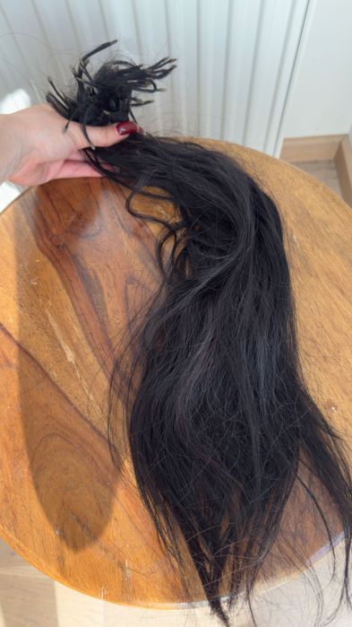 Naturalne włosy słowiańskie czarne