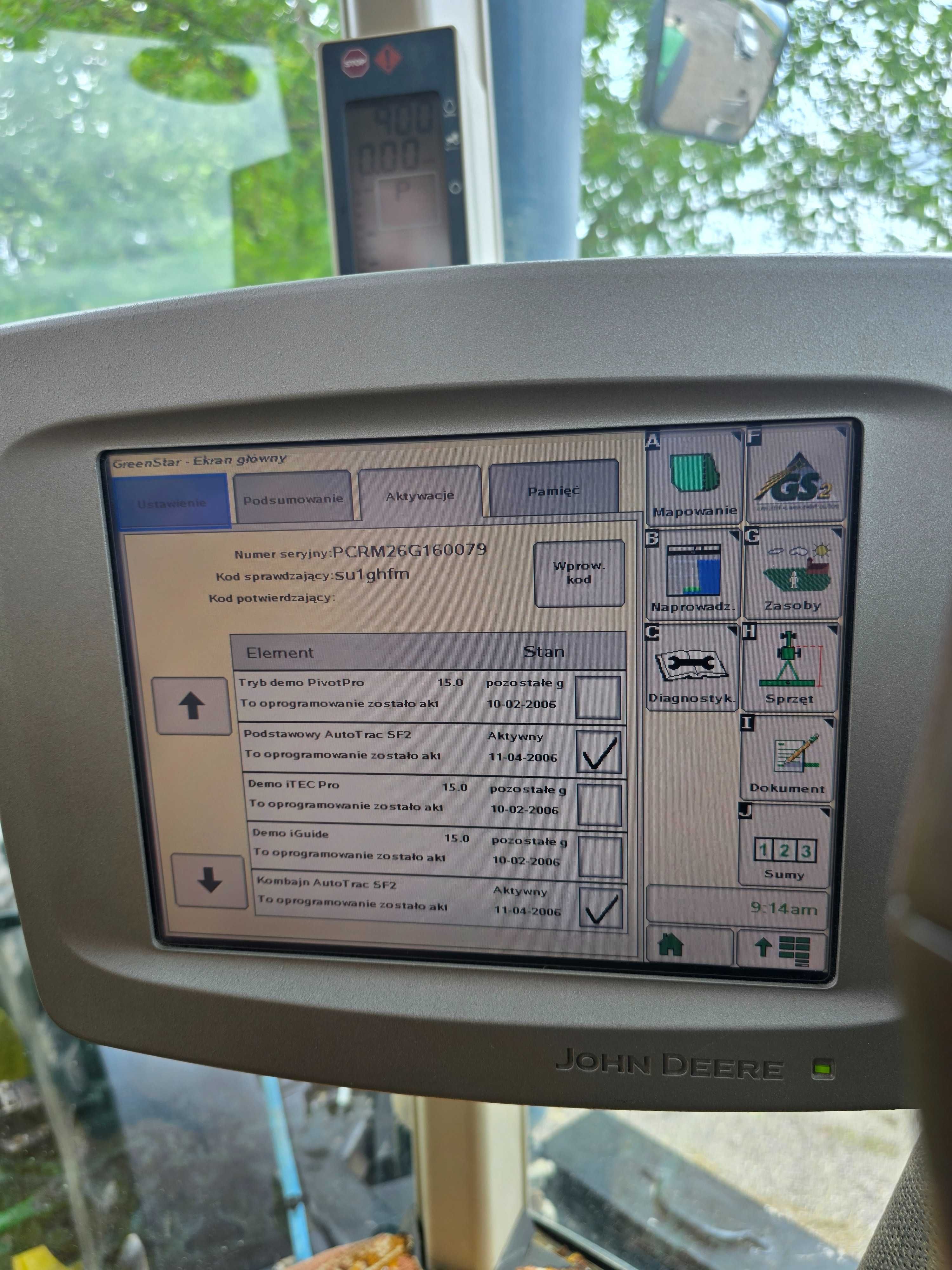 Nawigacja GPS John Deere GreenStar 2600 Strafire 3000 Autotrack Isobus