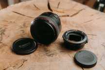 Canon EF 50 1.2L USM C/Adaptador Autofoco para Sony