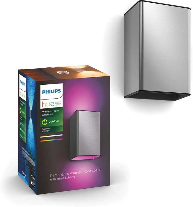 Kinkiet Zewnętrzny Firmy Philips Hue Outdoor Wall Light Resonate