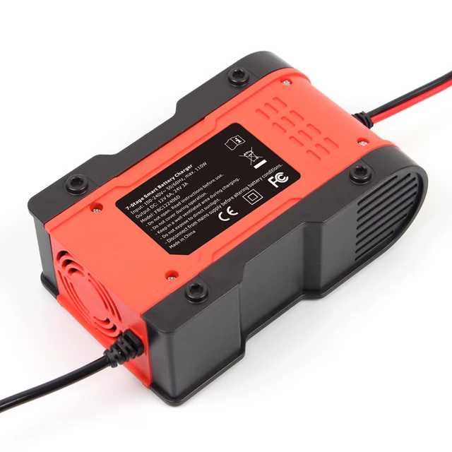Foxsur Зарядное устройство 6а 12-24V авто мото аккумулятор автоматичес