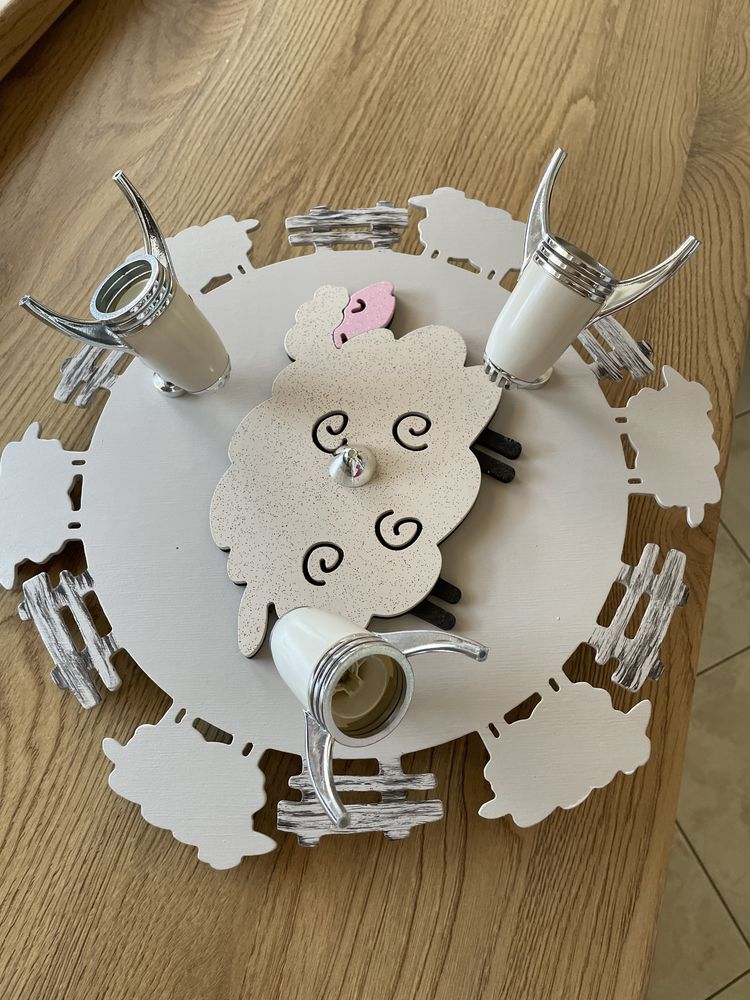Lampa, żyrandol, plafon, owieczki