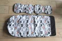 CocoBird śpiworek i mufki zimowe Las/Charcoal