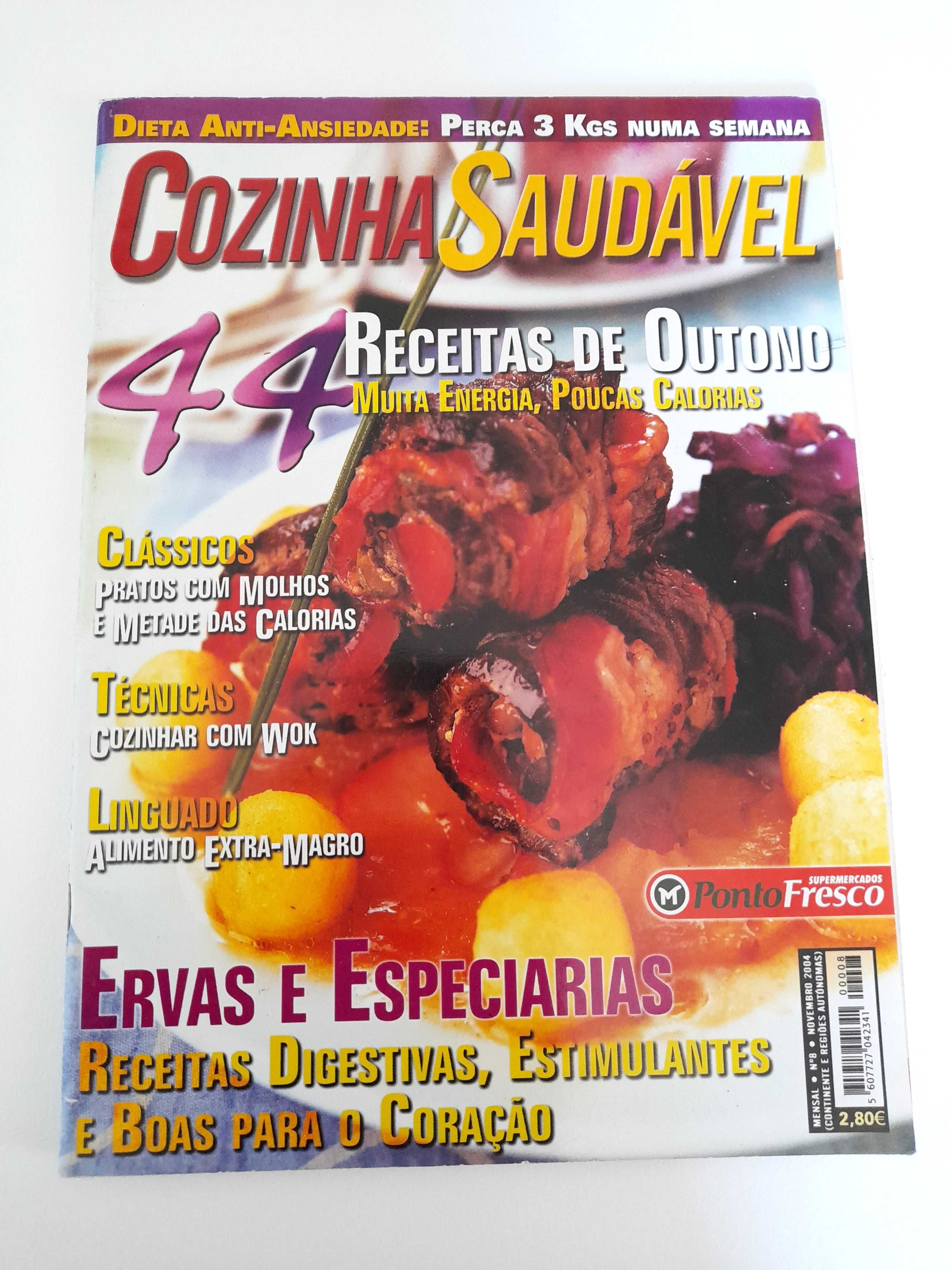 Revista Culinária da coleção Cozinha Saudável Número 8 2004