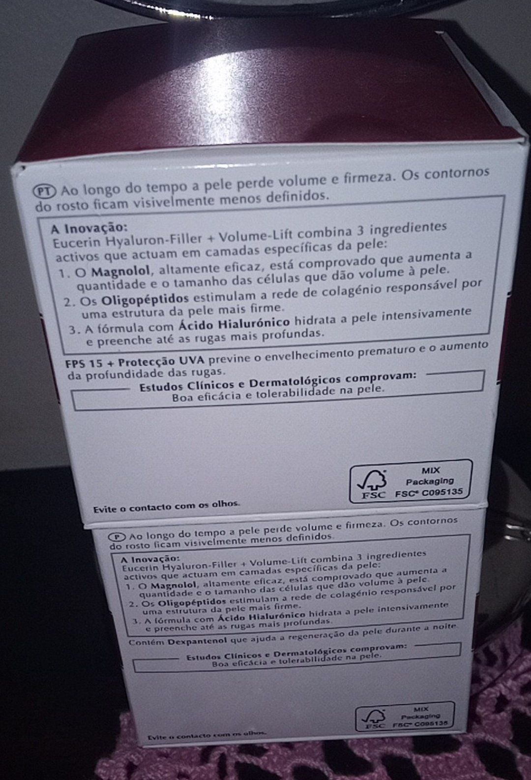 2x Eucerin-Anti Idade- Acido Hialuronico* Creme de Dia+Creme de Noite