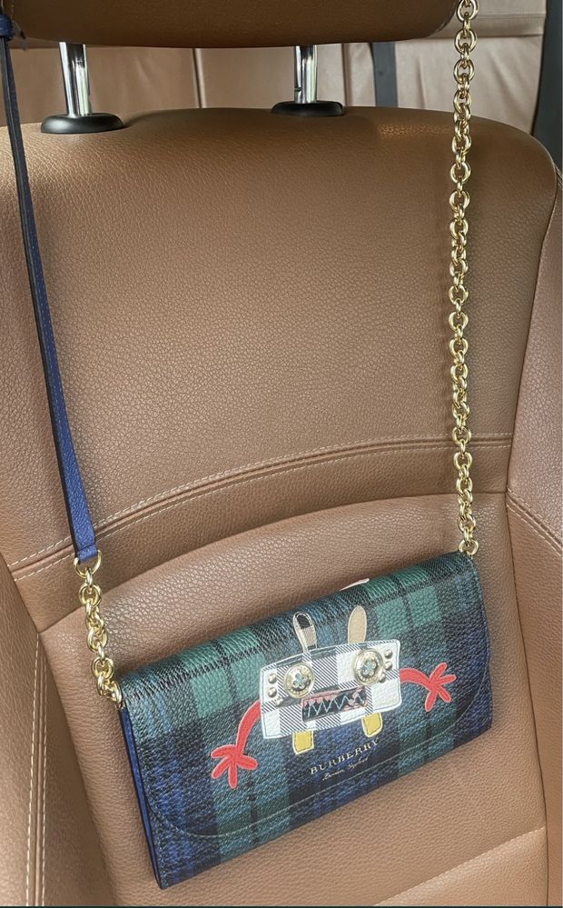 Super okazja Burberry henley tartan wallet super okazja -50%ceny