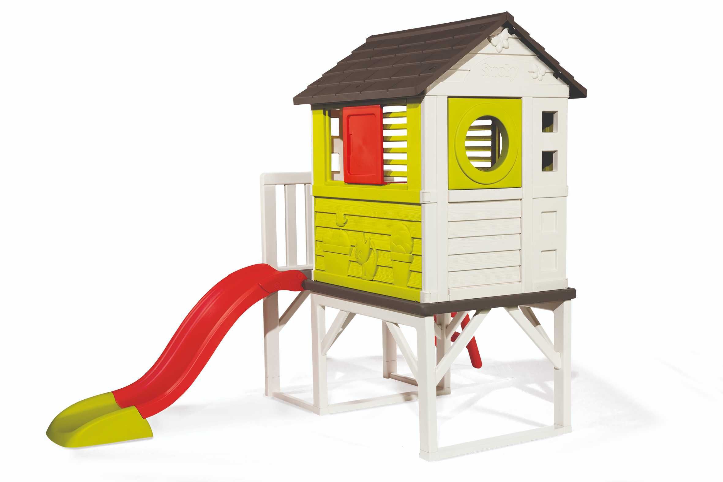 Дитячий будиночок на опорах Smoby Літній відпочинок з гіркою (810800)