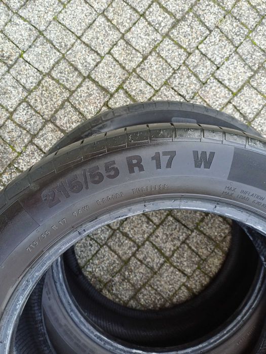 Cztery opony letnie 215/55 R17 W Continental ContiPremiumContact 5