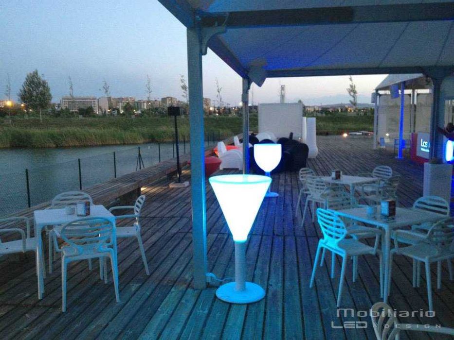 Mobiliario led mesas